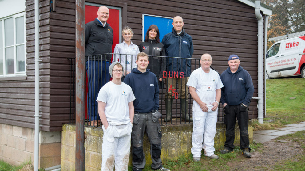 Duns Football Club score thanks to BHA Berwickshire Housing Association